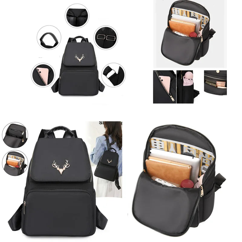 High Oxford Female Backpacks for Girls Casual School Bags