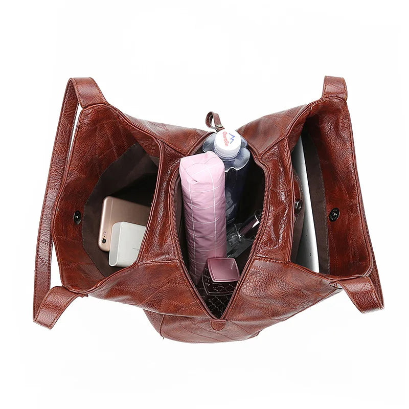 Women Shoulder Bag Soft Leather Retro Bag