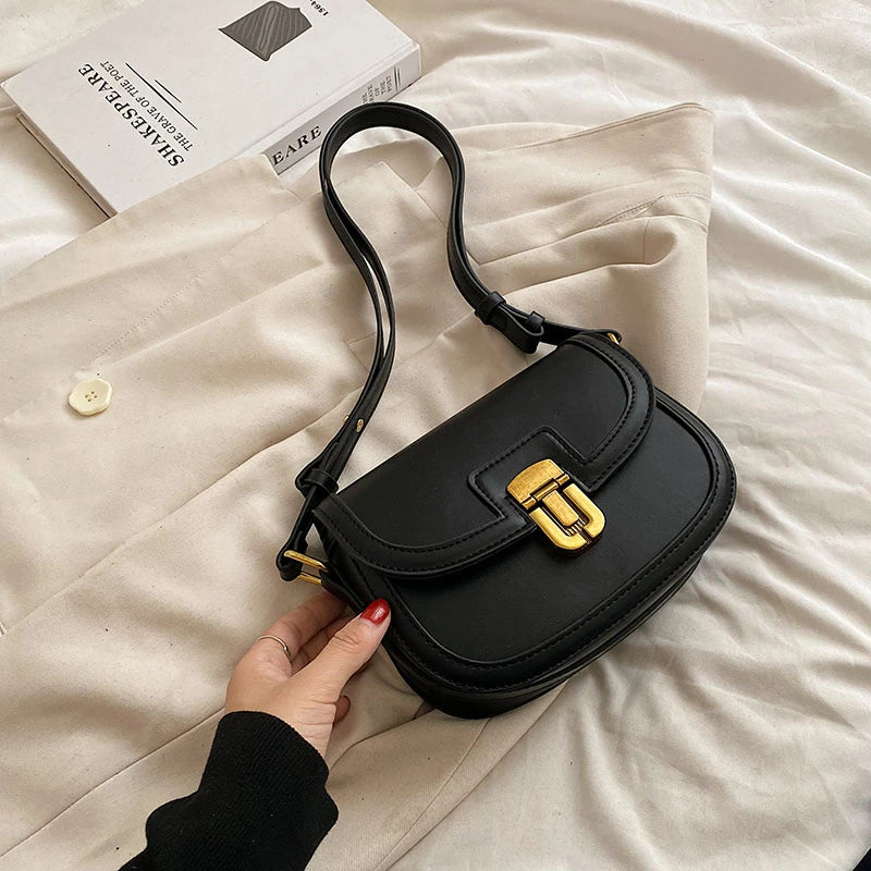 Flap Crossbody Bags PU Splice Canvas Shoulder Bag SG461