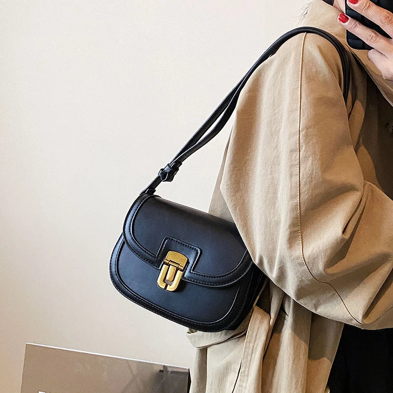 Flap Crossbody Bags PU Splice Canvas Shoulder Bag SG461