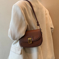 Flap Crossbody Bags PU Splice Canvas Shoulder Bag SG461
