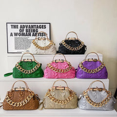 Women Chain Evening Clutch Bag Tote Large Crossbody Shoulder Bag