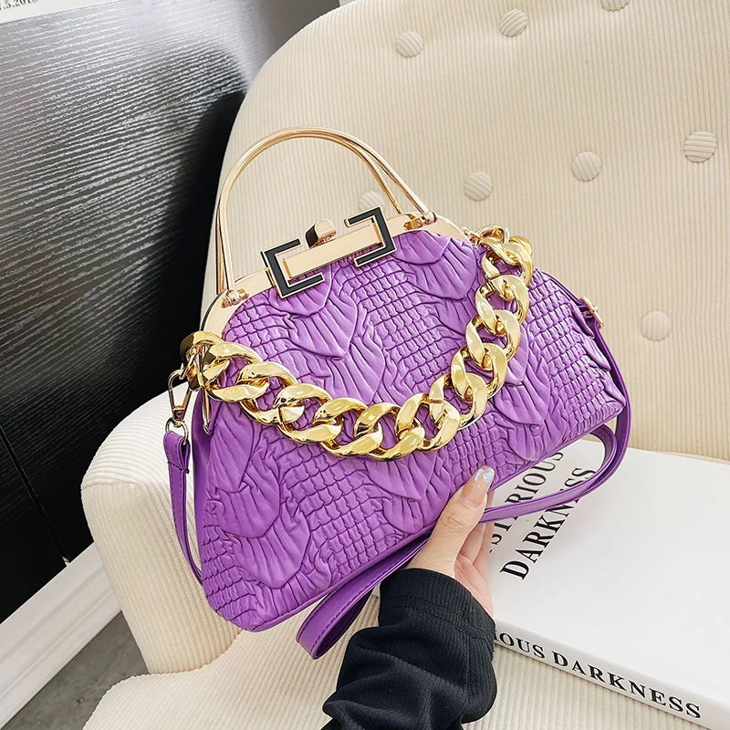 Women Chain Evening Clutch Bag Tote Large Crossbody Shoulder Bag