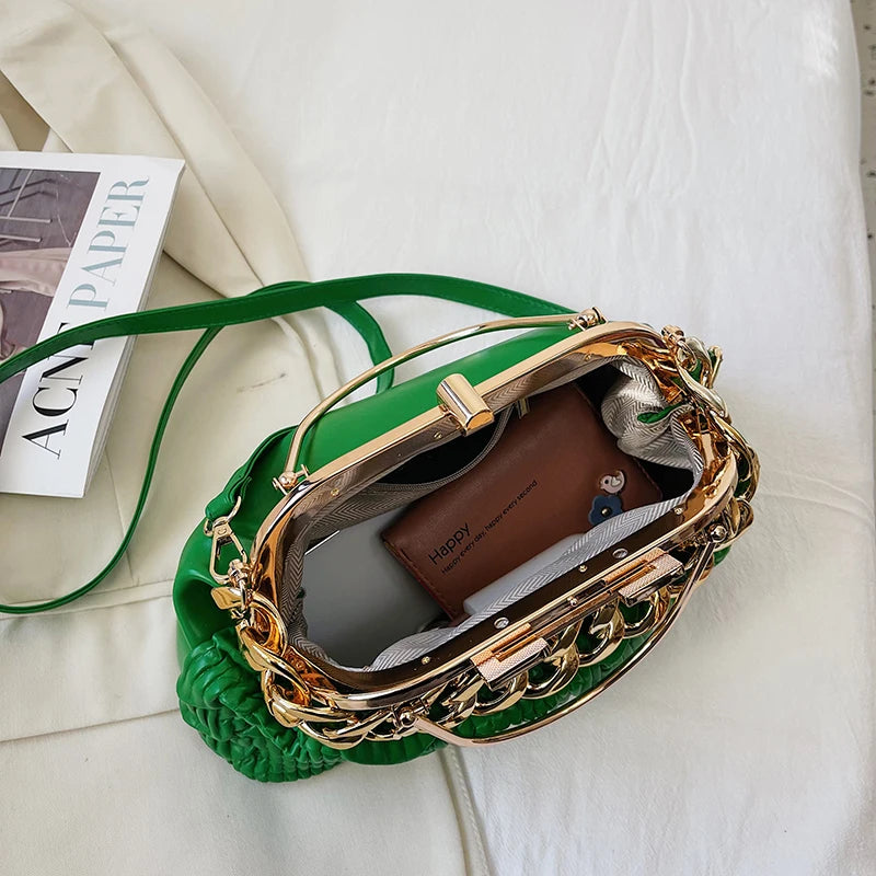 Women Chain Evening Clutch Bag Tote Large Crossbody Shoulder Bag