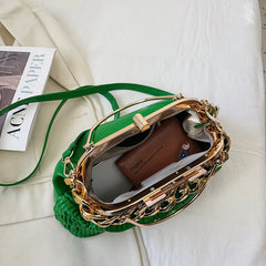 Women Chain Evening Clutch Bag Tote Large Crossbody Shoulder Bag
