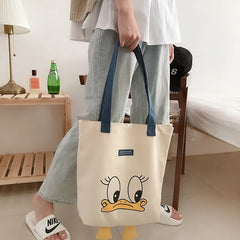 Canvas Ladies Shoulder Bag Small Square Bag