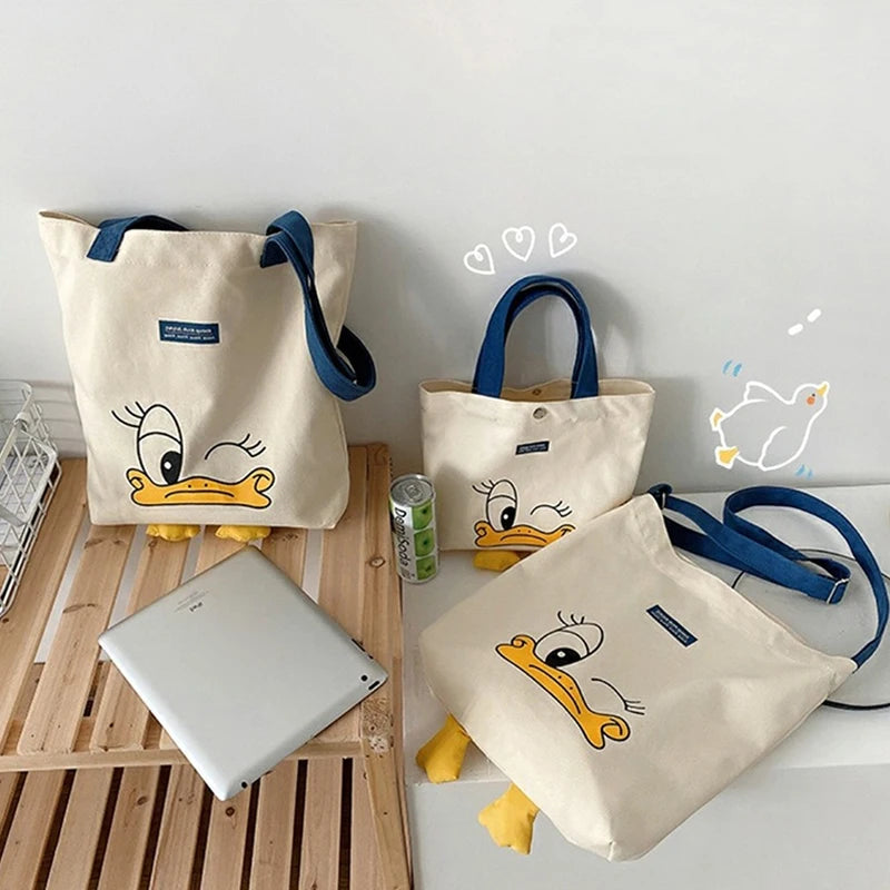 Canvas Ladies Shoulder Bag Small Square Bag