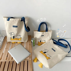 Canvas Ladies Shoulder Bag Small Square Bag