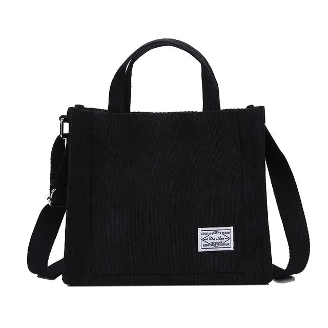Corduroy Shoulder Bag Solid Color Messenger Bag