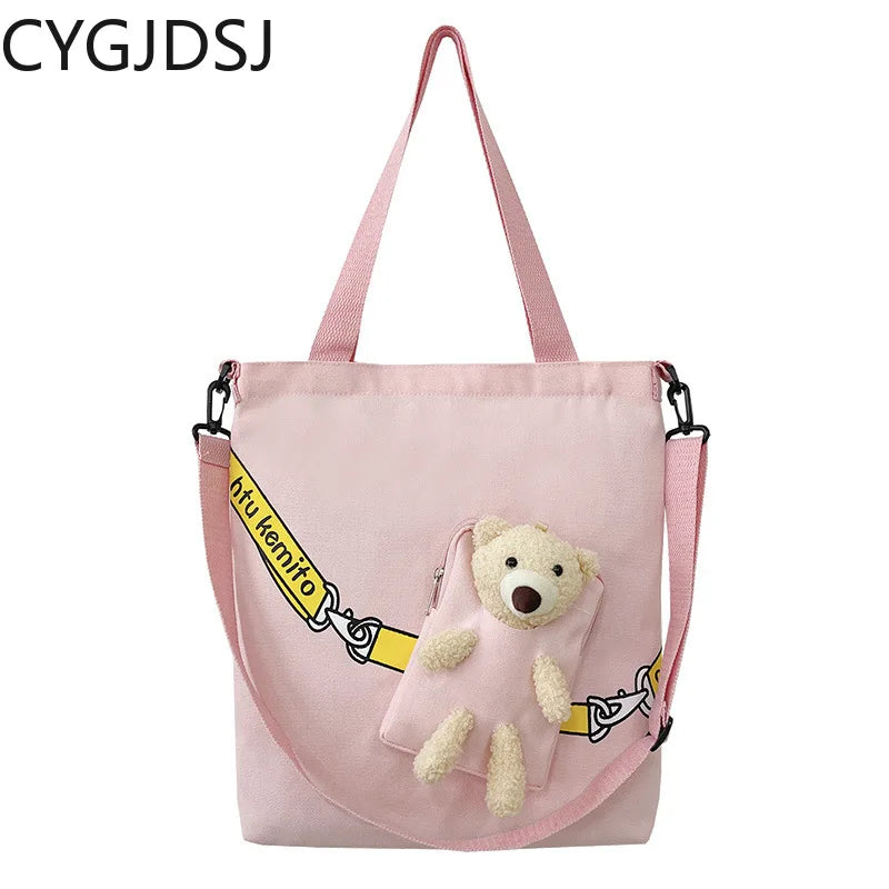 Canvas Crossbody Bags for Women Shoulder Bags Ladies Handbags