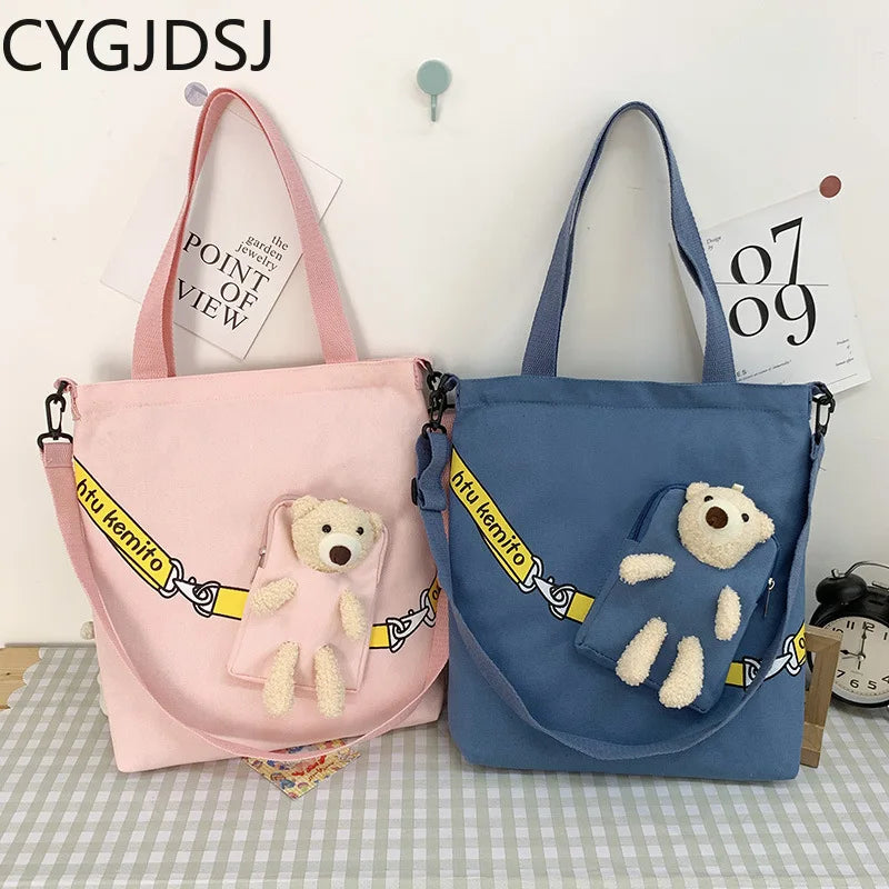 Canvas Crossbody Bags for Women Shoulder Bags Ladies Handbags
