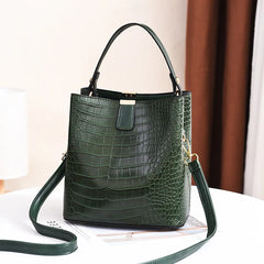 Soft Leather Shoulder Messenger Bag for Women Bucket Bags