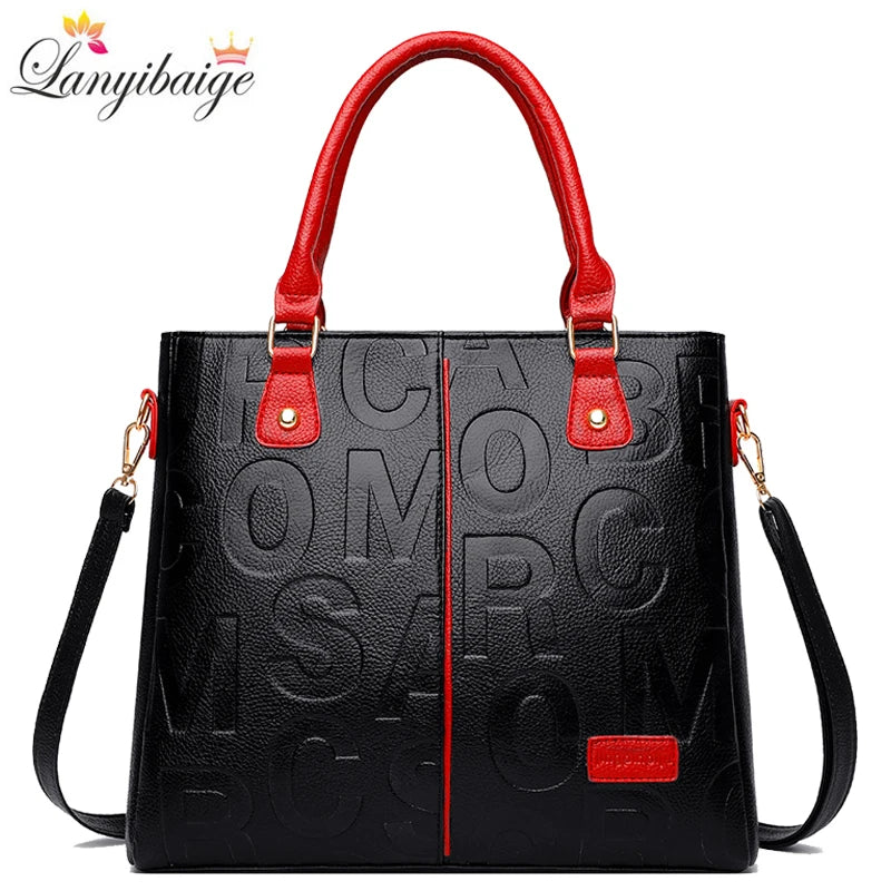 Large Capacity Women Handbags PU Leather Shoulder Bags for Women