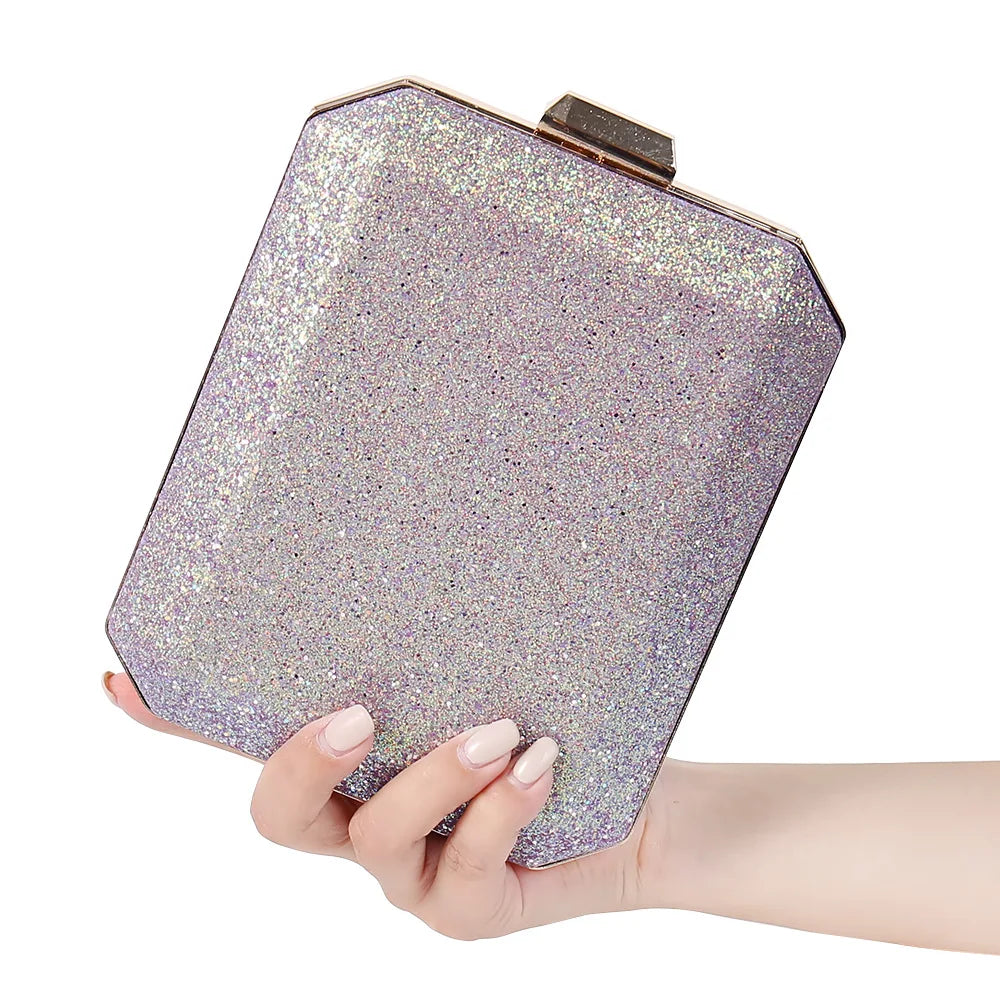 Pink Clutch Bag Women Evening Phone Purse Ladies Shoulder Bag