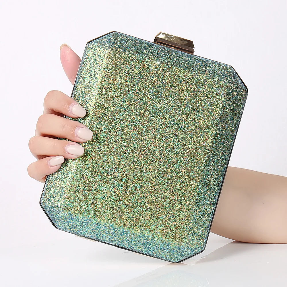 Pink Clutch Bag Women Evening Phone Purse Ladies Shoulder Bag