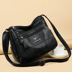 Soft PU Leather Crossbody Bag for Women Casual Messenger Bags