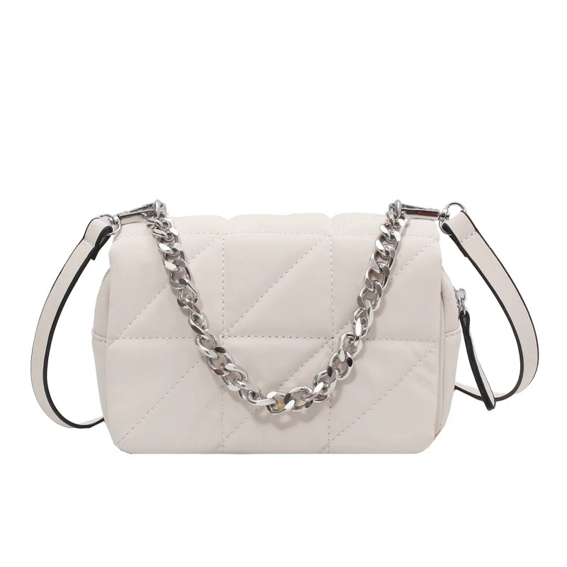 Small Nylon Crossbody Bag Women Satchel Style Shoulder Mini Chain Clutches