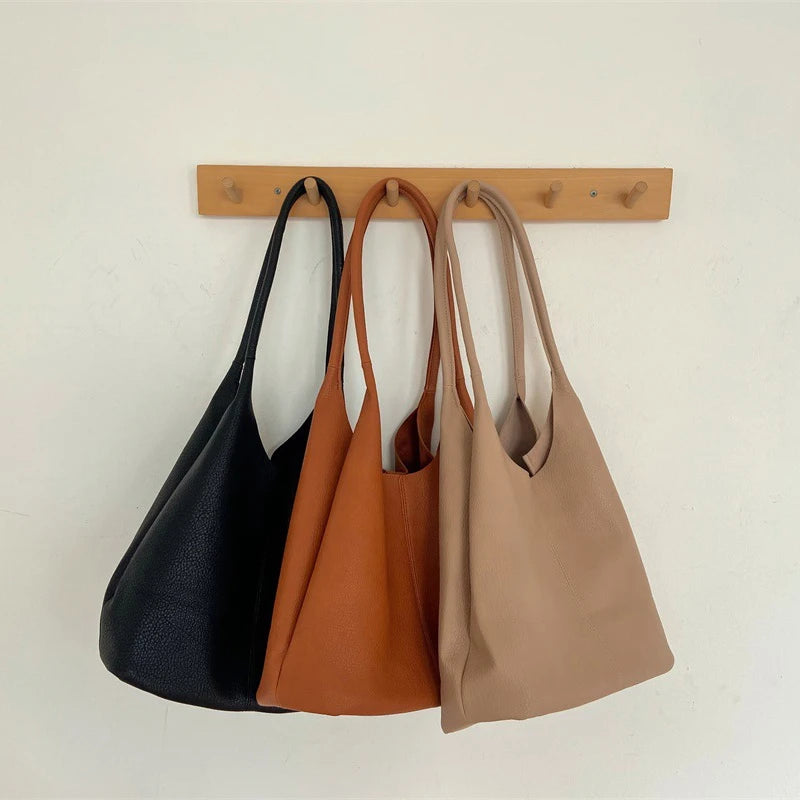 Women's Travel Shoulder Bag Vintage Soft Leather Handbag Tote