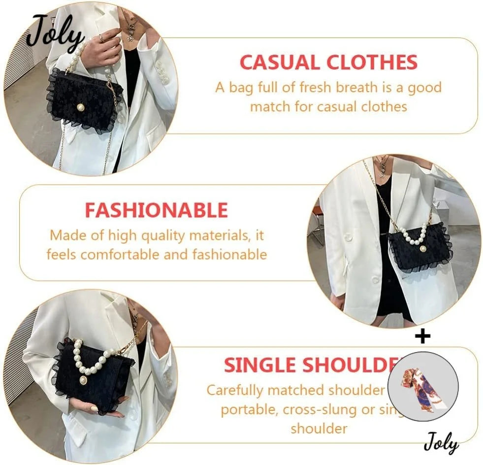 Pearl Purse Bag Women Chain Bag Shoulder Bag Cross Body Bag