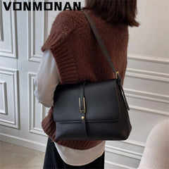 Leather Crossbody Messenger Bag Women Shoulder Bag