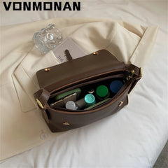 Leather Crossbody Messenger Bag Women Shoulder Bag