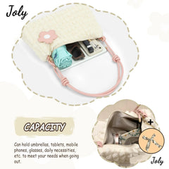 Women Bubble Flower Handbag Crossbody Clutch Bag Purse