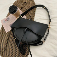 Retro PU Leather Shoulder Bag Women Crossbody Tote Travel Phone Purse