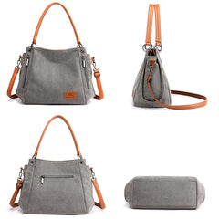 Canvas Shoulder Crossbody Bags Female Messenger Bag Purses And Handbags