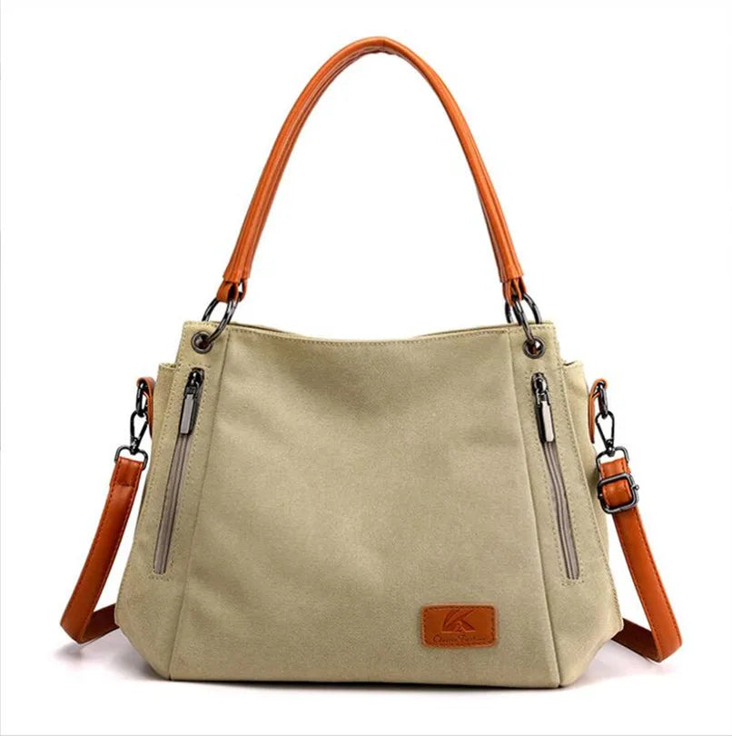 Canvas Shoulder Crossbody Bags Female Messenger Bag Tote