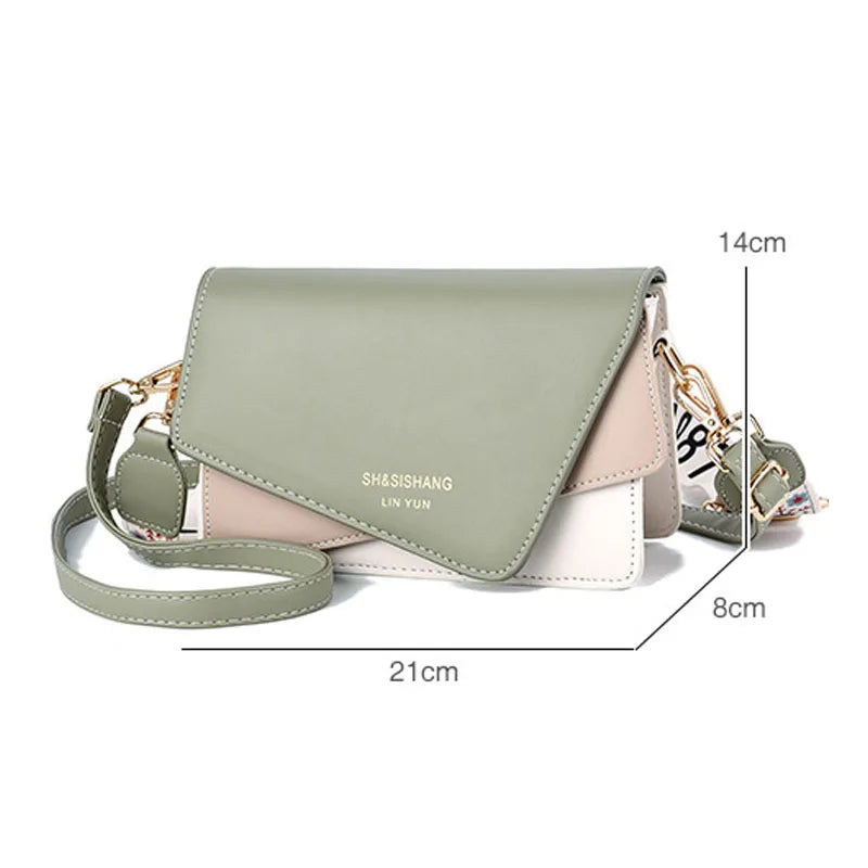 Women's Multi-color Messenger Shoulder Bag Small Square Bag