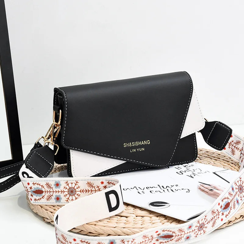 Women's Multi-color Messenger Shoulder Bag Small Square Bag