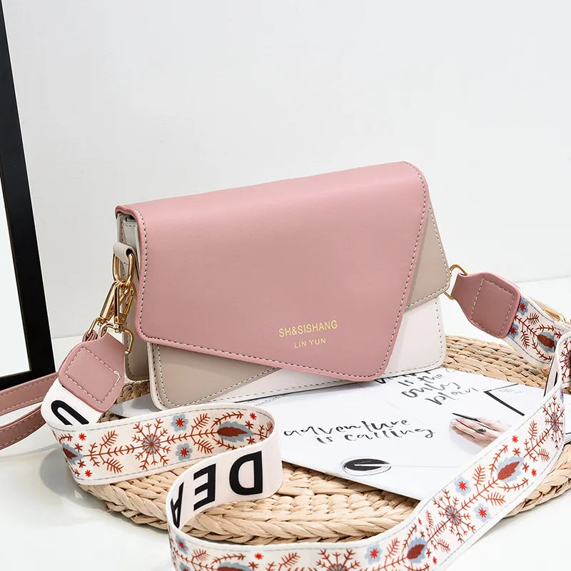 Women's Multi-color Messenger Shoulder Bag Small Square Bag