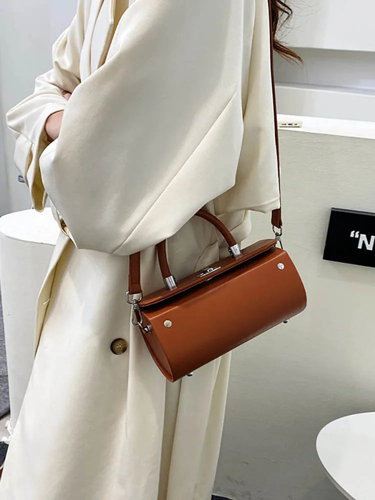 Small Shopper Pu Leather Shoulder Crossbody Bags Women's Tote Bag