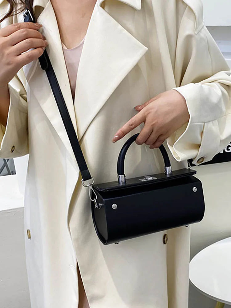 Small Shopper Pu Leather Shoulder Crossbody Bags Women's Tote Bag