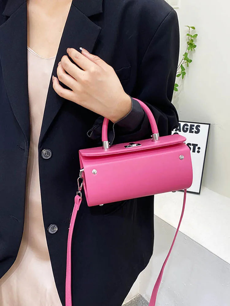Small Shopper Pu Leather Shoulder Crossbody Bags Women's Tote Bag