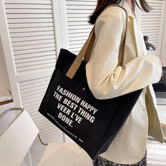 High Capacity Canvas Tote Shoulder Bag