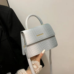Small Square Bag PU Leather Handbags For Women Shoulder Bag Casual Crossbody Bag
