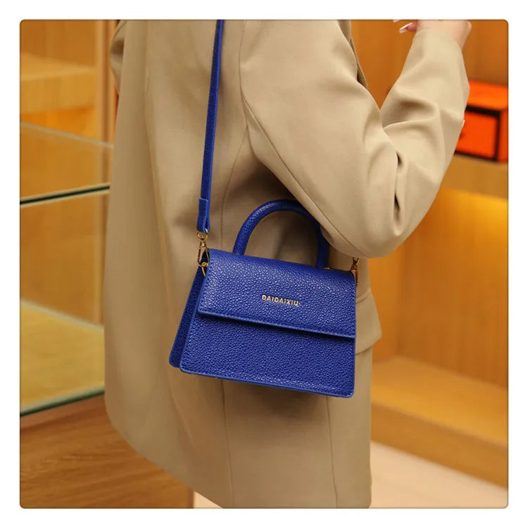 Small Square Bag PU Leather Handbags For Women Shoulder Bag Casual Crossbody Bag