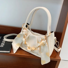 Silk Scarf Crossbody Bag Women's Travel Shoulder Bag