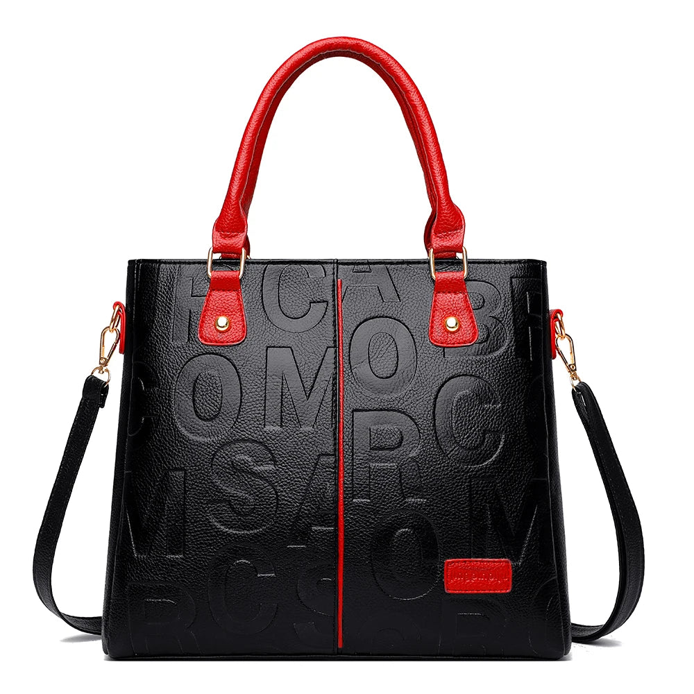 Lady Tote Handbag PU Leather Casual Crossbody Bags for Women