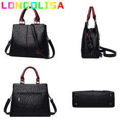 Lady Tote Handbag PU Leather Casual Crossbody Bags for Women