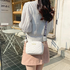 Solid Leather Messenger Bag Ladies Shoulder Bag Handbag