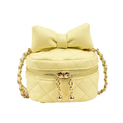 Mini Box Handbag PU Leather Crossbody Bag Women Chain Small Shoulder Totes