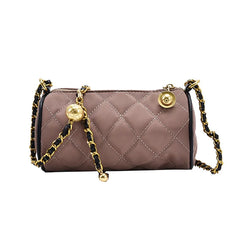 Mini Shoulder Bags High Nylon Chains Women Messenger Bags Cylindrical Crossbody