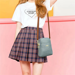 High Leather Women Messenger Bag Mini Shoulder Bag