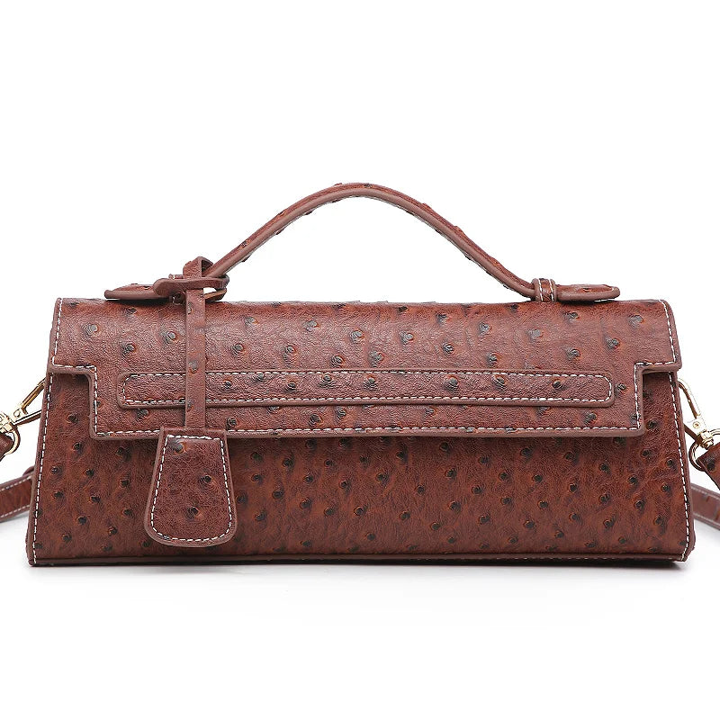 Ostrich Women Bags Handbag Ladies Tote Bag Female Long Tote Shoulder Bag