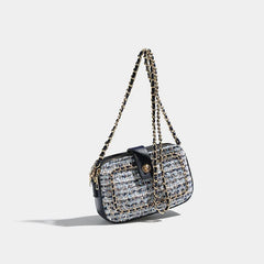 Woolen Fabric Shoulder Messenger Bag for Women