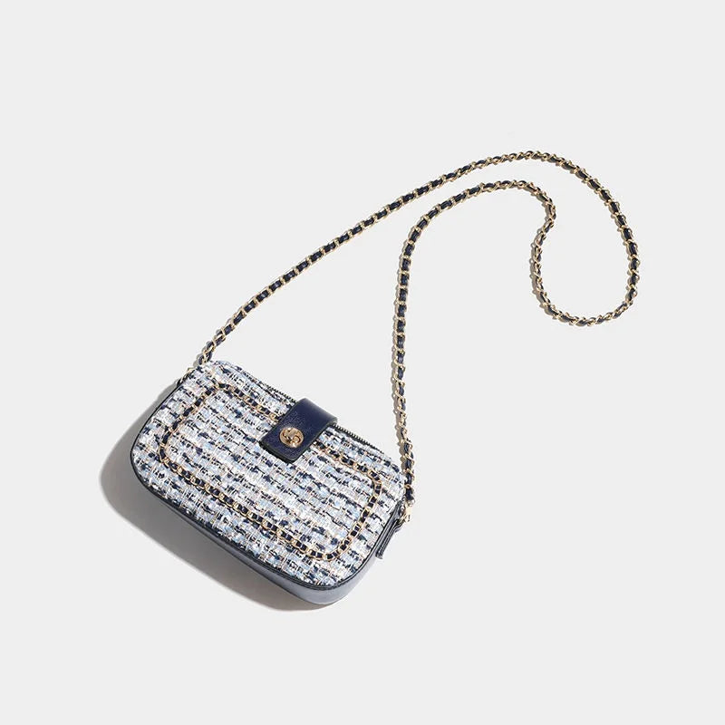 Woolen Fabric Shoulder Messenger Bag for Women
