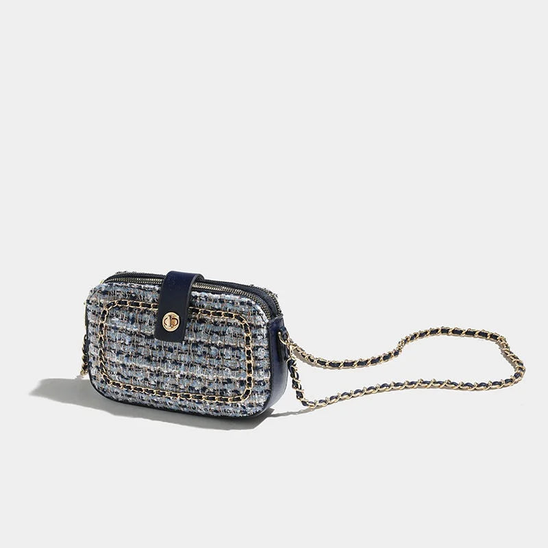 Woolen Fabric Shoulder Messenger Bag for Women