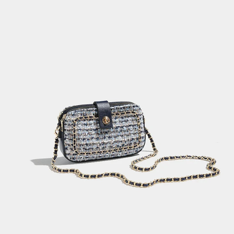 Woolen Fabric Shoulder Messenger Bag for Women